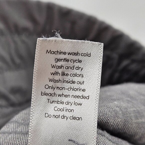 Athleta Cabo Linen Jogger Pants Gray Women’s Size 8 Athleisure Lounge Wear Beach - Picture 8 of 11